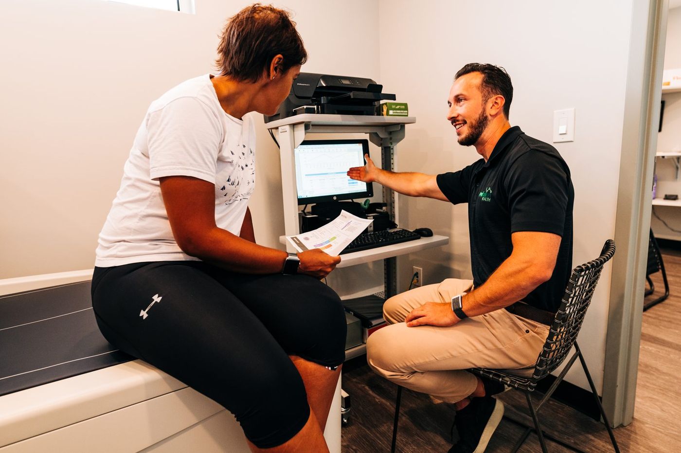 Client check-in at Prefusion Health